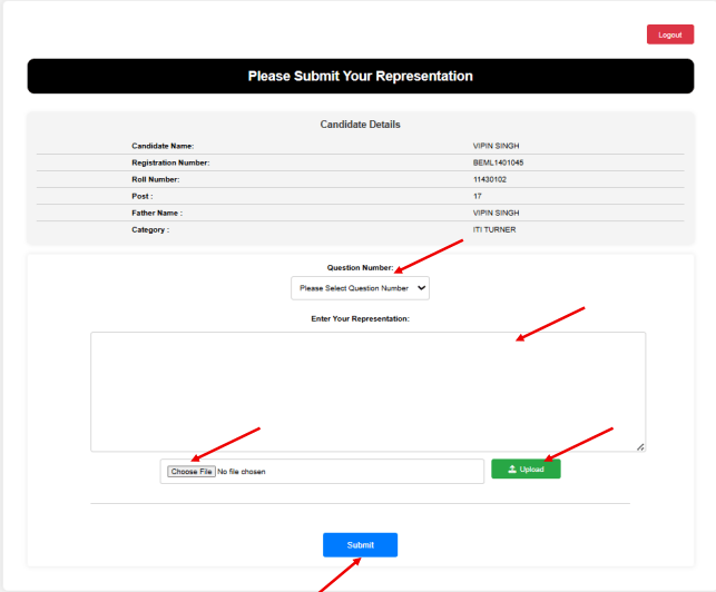 BEML MT Answer Key 2025