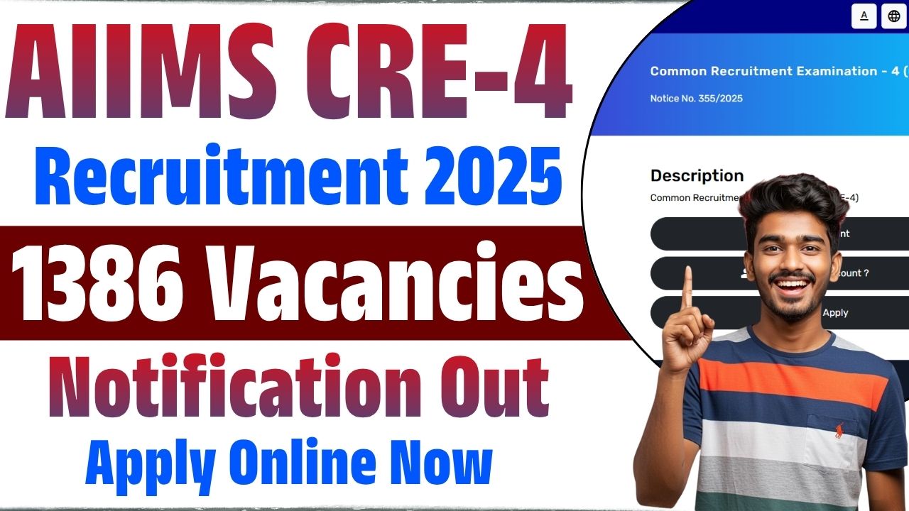 AIIMS CRE-4 Recruitment 2025