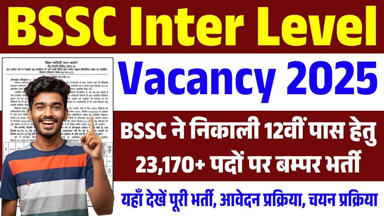 BSSC Inter Level Vacancy 2025