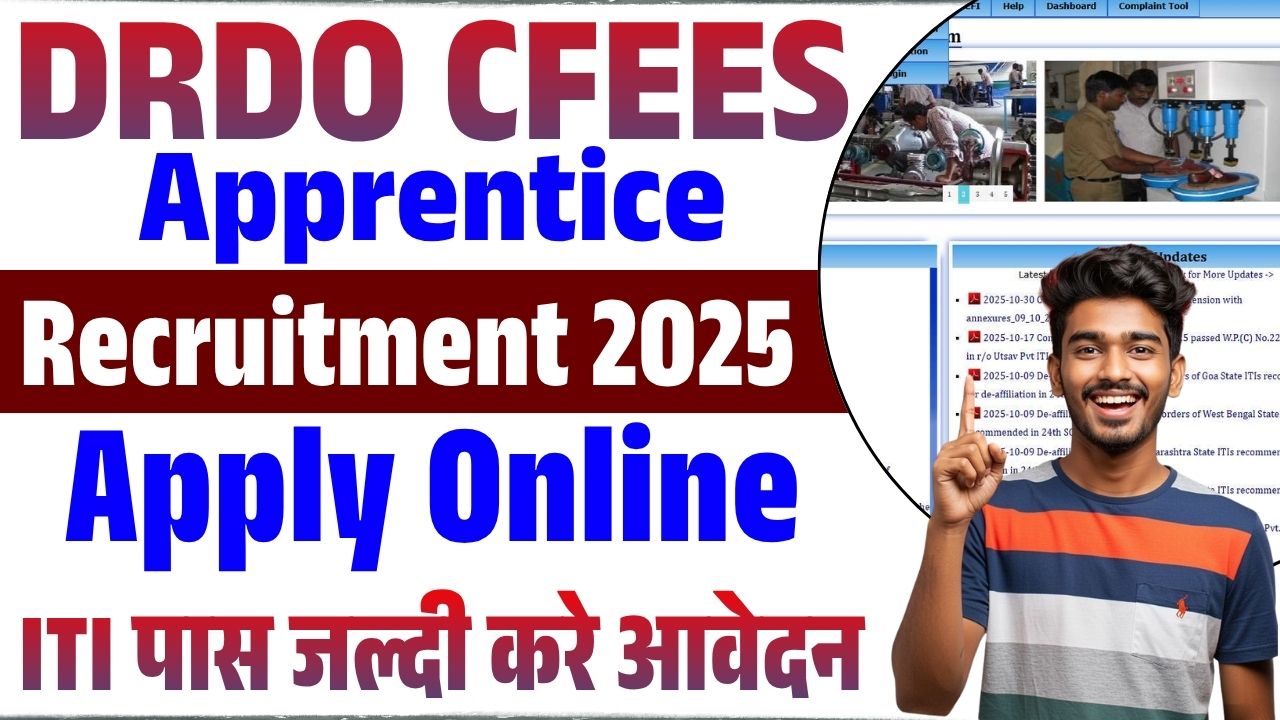 DRDO CFEES Apprentice Recruitment 2025