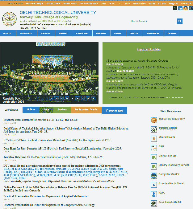 How To Apply Online In DTU Delhi Non Teaching Vacancy 2025