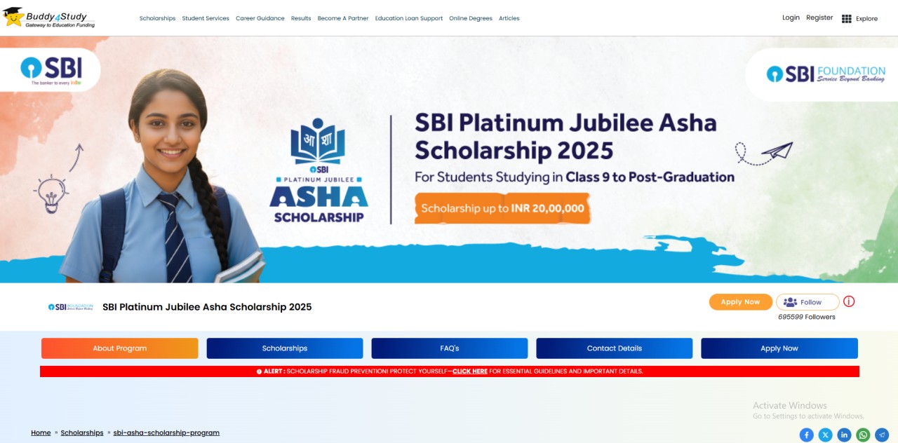 How to Apply Online for SBI Asha Scholarship 2025