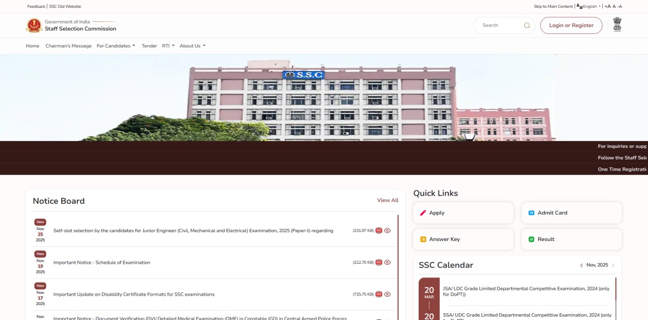 How to Download SSC JE City Intimation Slip 2025