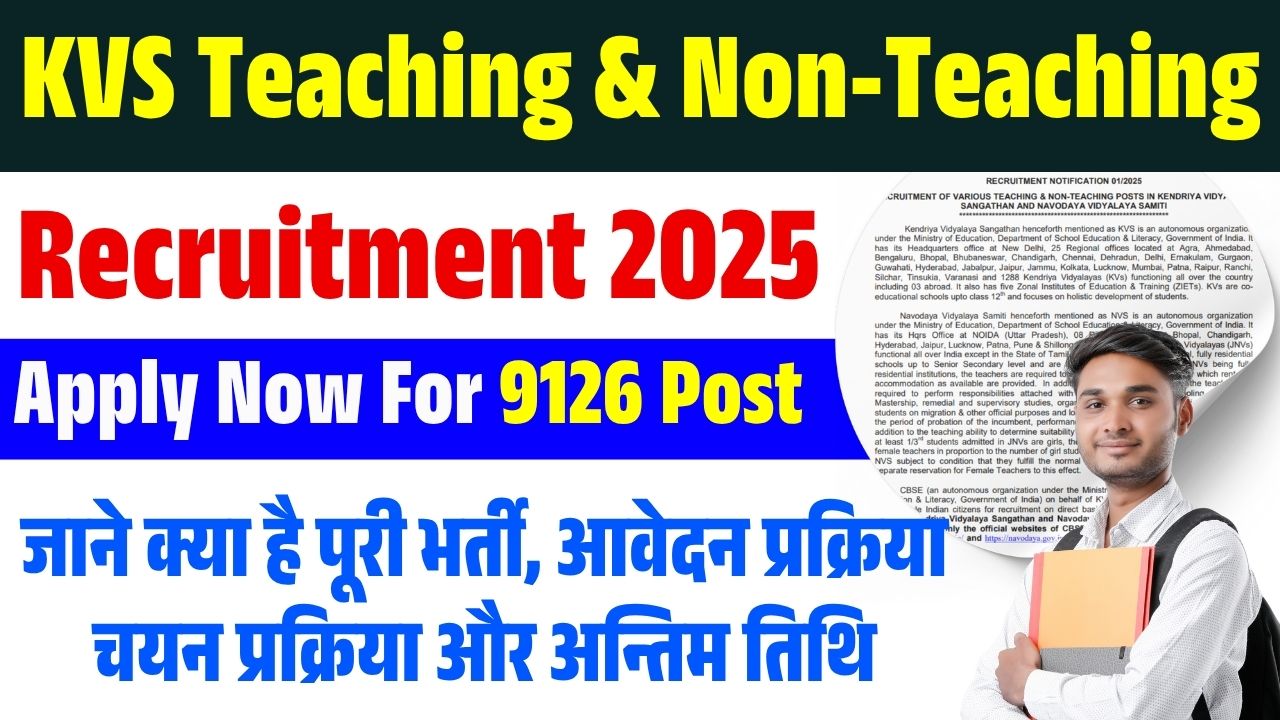 KVS Teaching & Non-Teaching Recruitment 2025