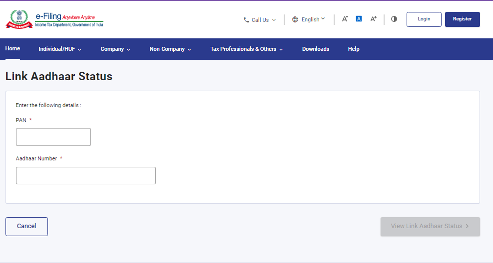 PAN Card Se Aadhar Card Link Online 2026
