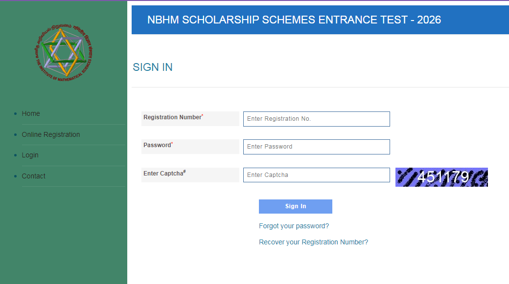 NBHM Scholarship 2026
