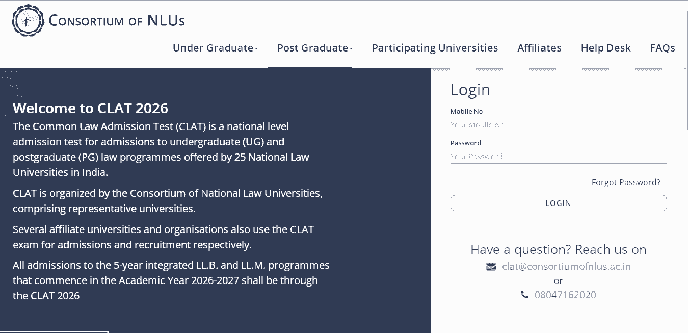 CLAT 2026 Counselling Schedule