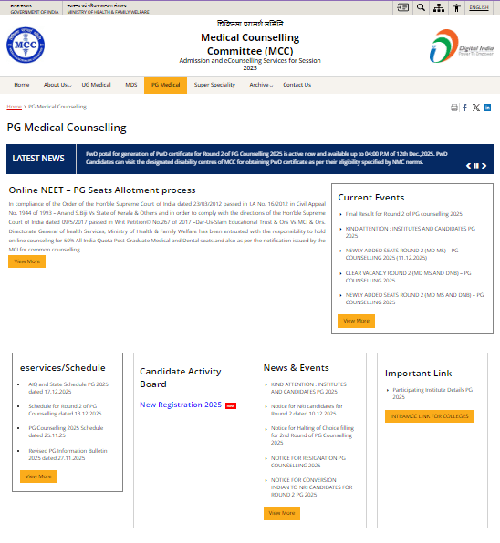 NEET PG 2025 Round 2 Seat Allotment