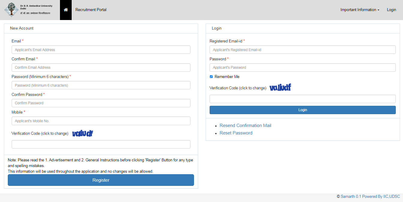 Ambedkar University Delhi Vacancy 2025