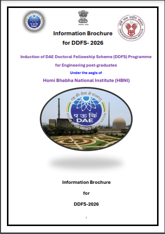 DAE Doctoral Fellowship Scheme (DDFS) 2026