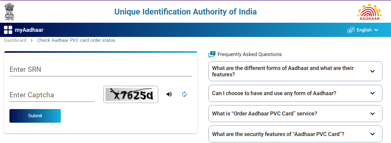 PVC Aadhar Card Online Apply 2026