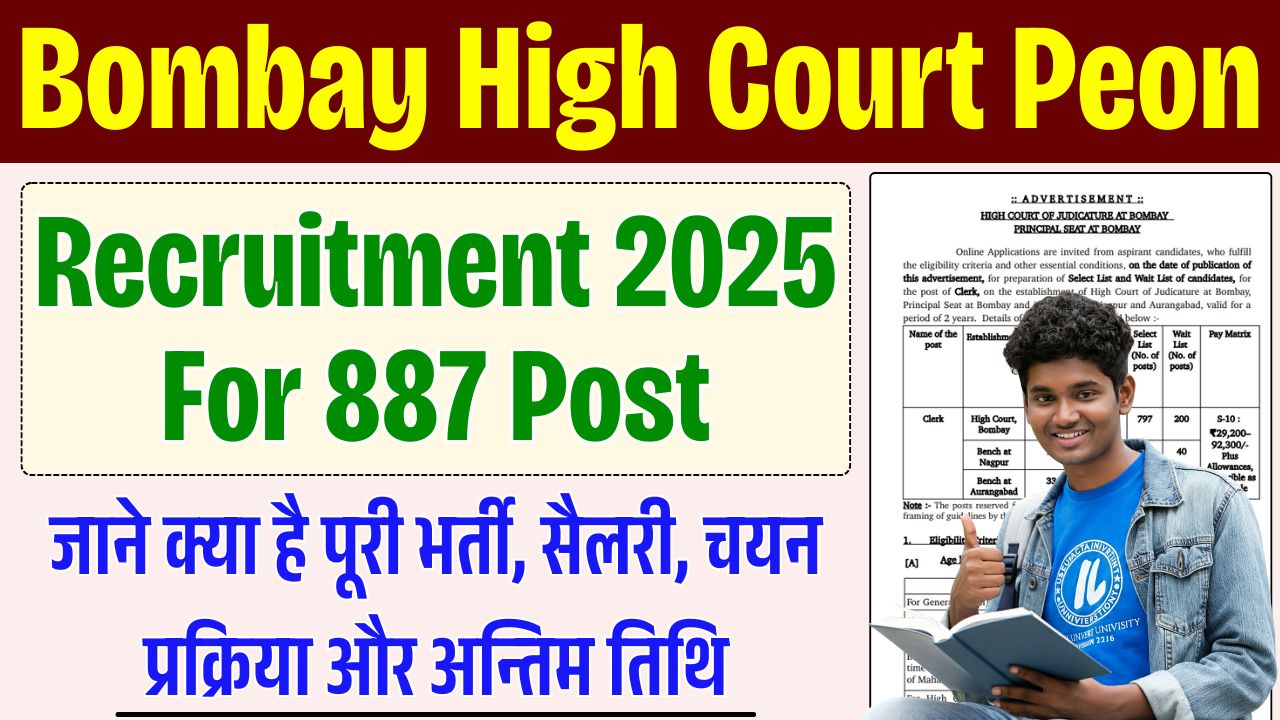 Bombay High Court Peon Recruitment 2025