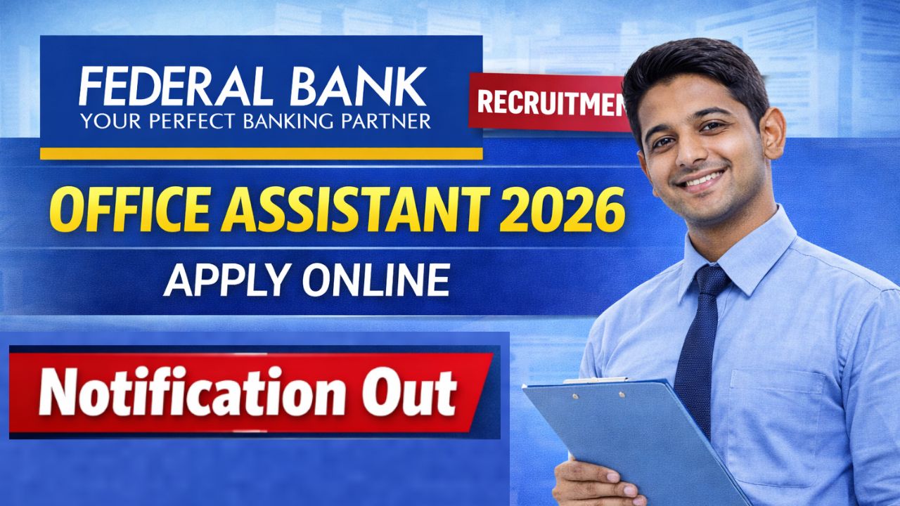 Federal Bank Office Assistant Recruitment 2026