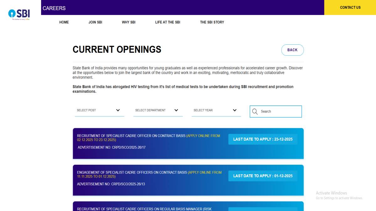 How to Apply Online SBI SCO Recruitment 2025