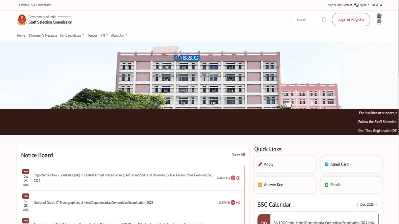 How to Apply Online SSC LDCE Recruitment 2025