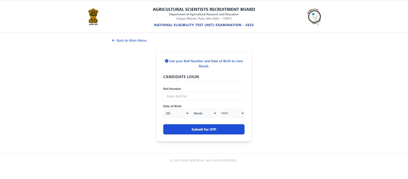 How to Download ASRB NET Result 2025