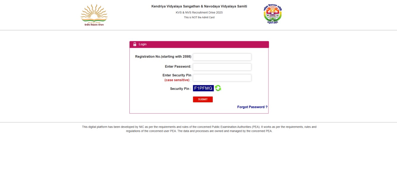 How to Download KVS NVS City Intimation Slip 2025