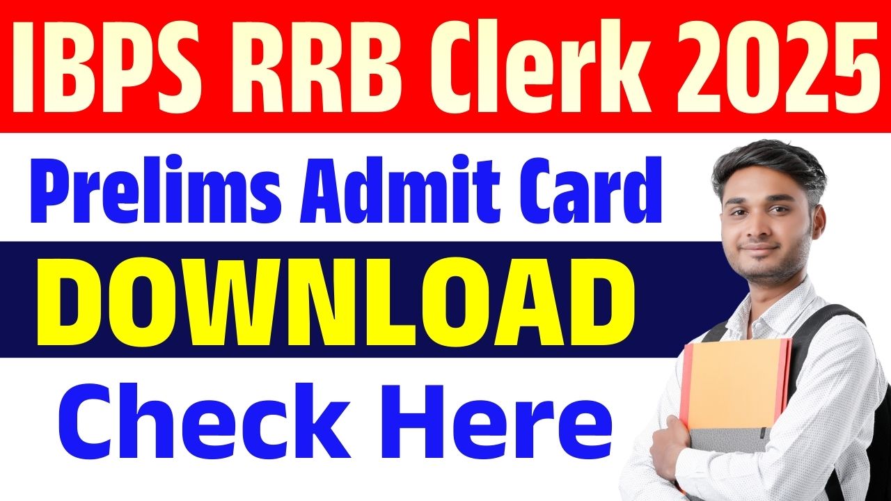 IBPS RRB Clerk Prelims Admit Card 2025