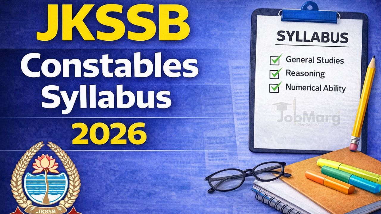 JKSSB Constables Syllabus 2026