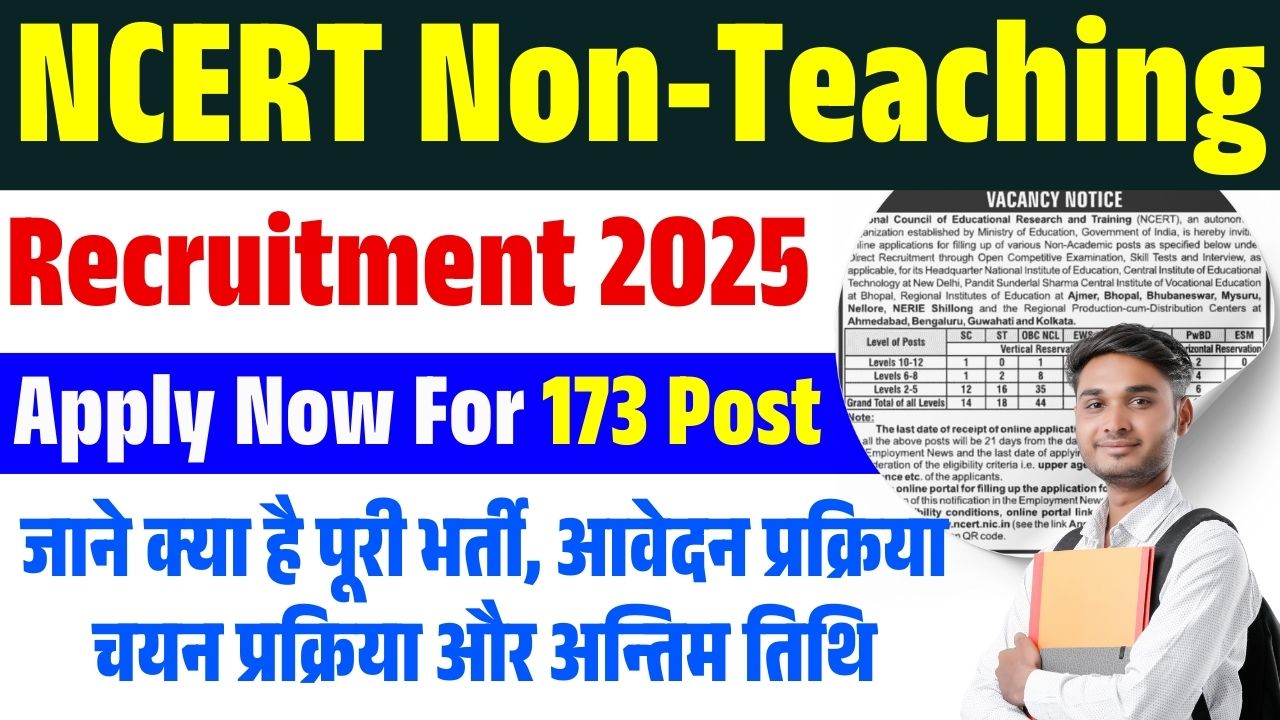 NCERT Non-Teaching Recruitment 2025