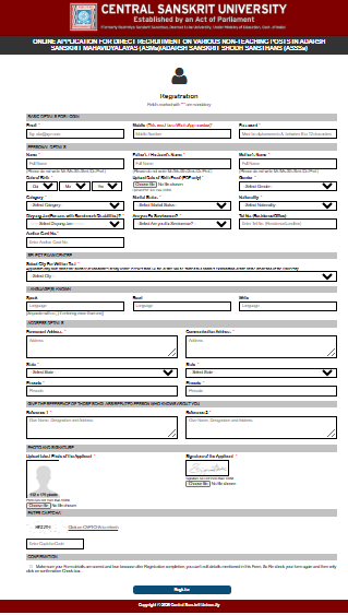 CSU Delhi Non Teaching Recruitment 2026