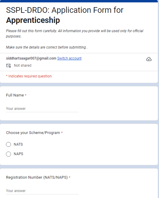 SSPL Apprentice Recruitment 2026