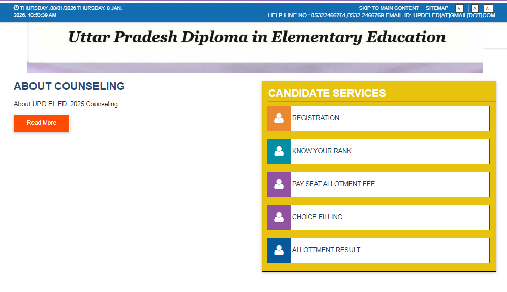 UP DElEd 2nd Phase Counselling 2025