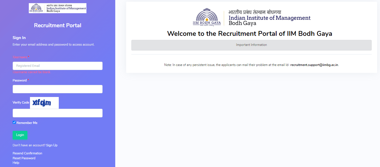 IIM Bodh Gaya Recruitment 2026