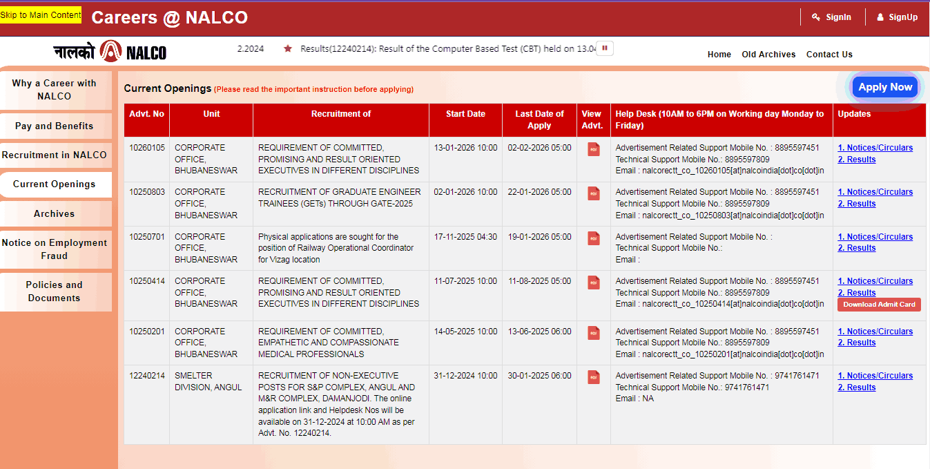 NALCO Recruitment 2026
