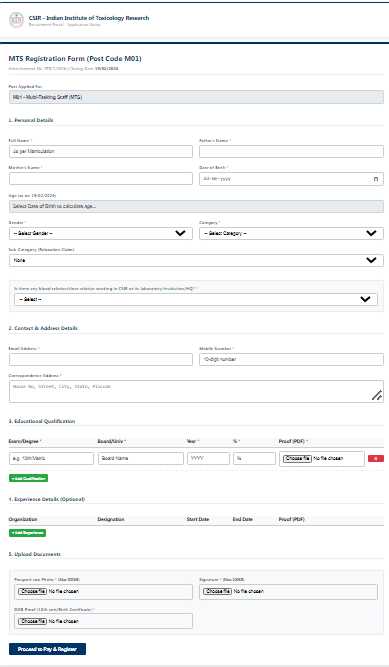 CSIR IITR MTS And Driver Recruitment 2026