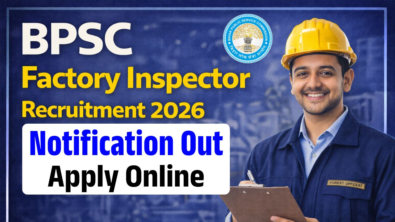 BPSC Factory Inspector Recruitment 2026