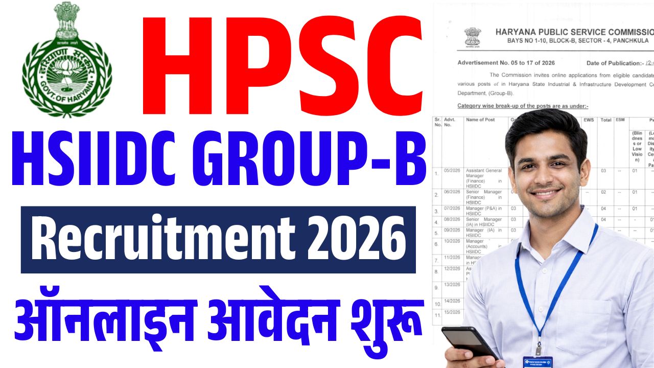 HPSC HSIIDC Group B Recruitment