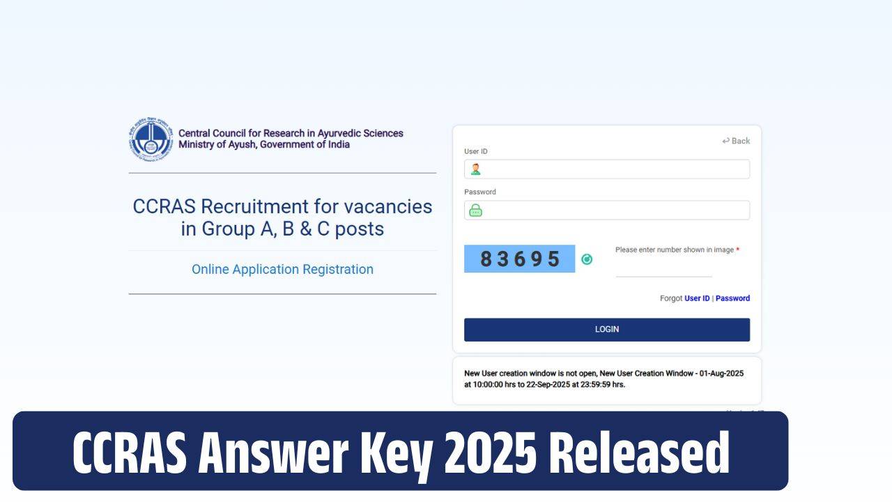 CCRAS Answer Key 2025 Released