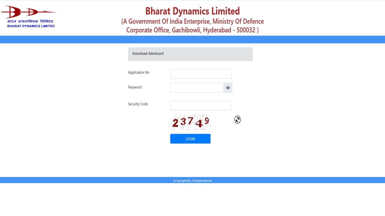How to Download BDL Management Trainee Admit Card 2026