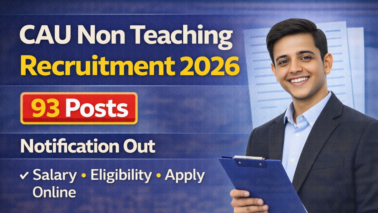CAU Non Teaching Recruitment 2026