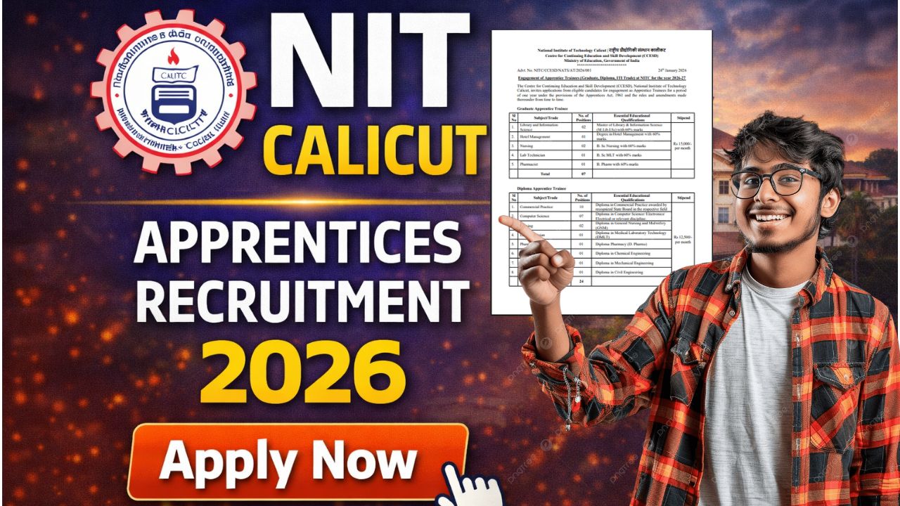 NIT Calicut Apprentices Recruitment 2026: