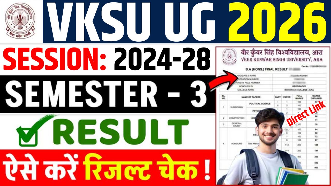 VKSU Semester 3 Result 2024-28