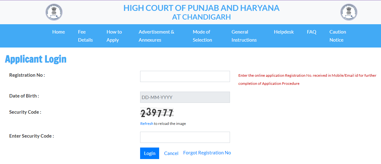 Chandigarh High Court Stenographer Recruitment 2026
