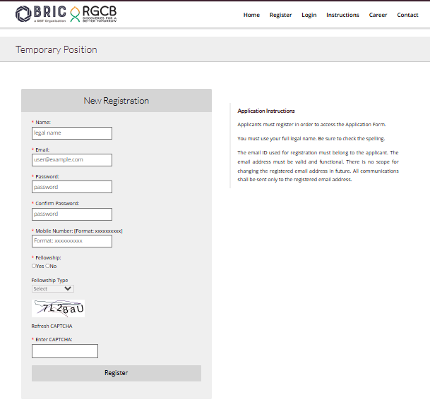 RGCB Laboratory Technologist Intern Vacancy 2026
