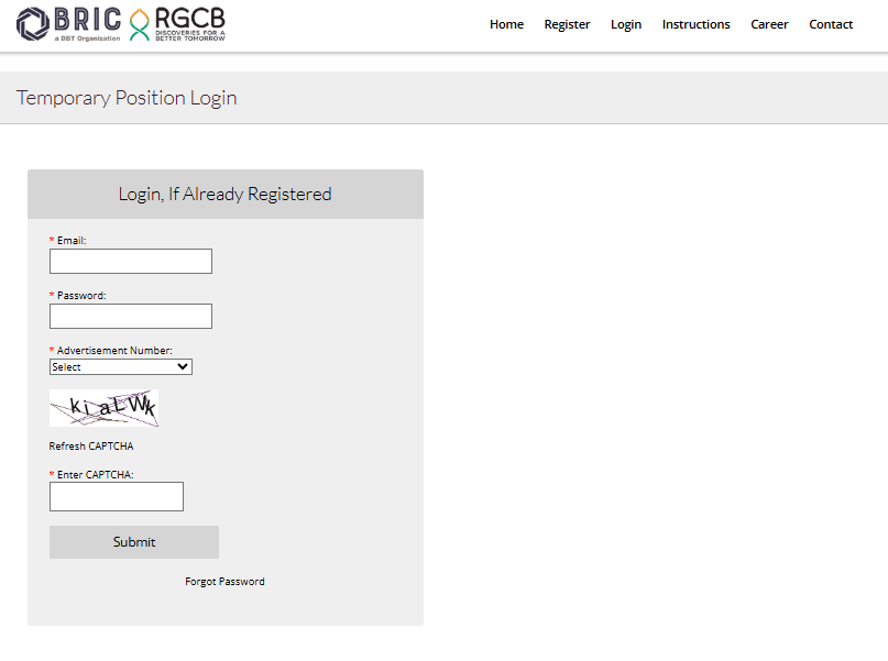 RGCB Laboratory Technologist Intern Vacancy 2026