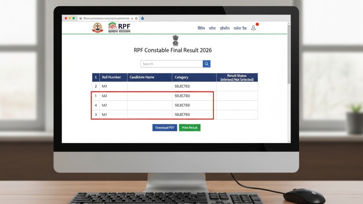 RPF Constable Final Result 2026
