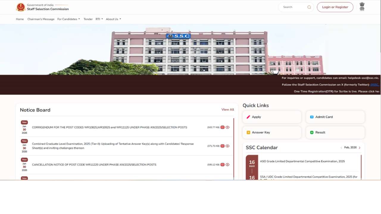 SSC MTS Admit Card 2025-26 Download Link