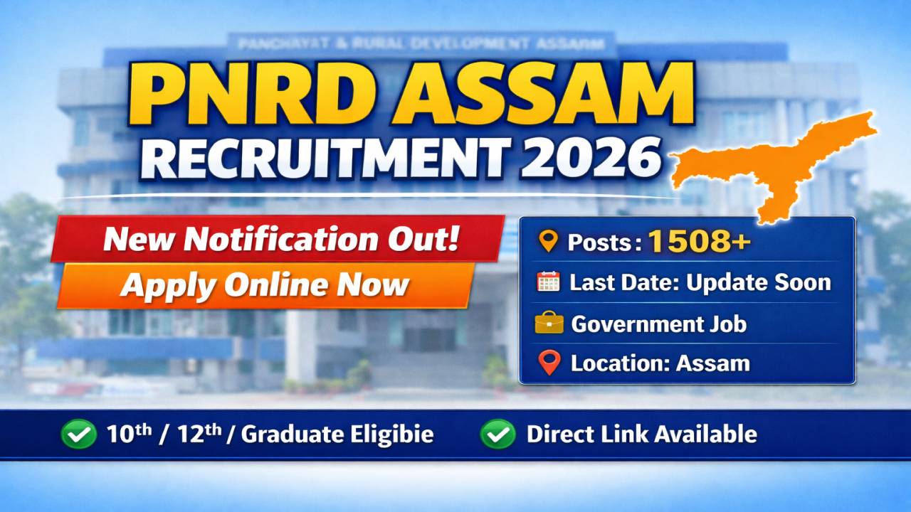 Vacancy Details of PNRD Assam Recruitment 2026