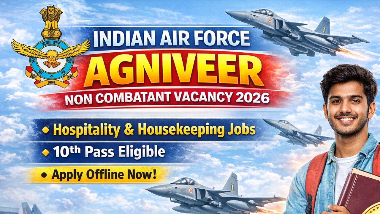 Indian Air Force Agniveervayu Non Combatant Vacancy 2026