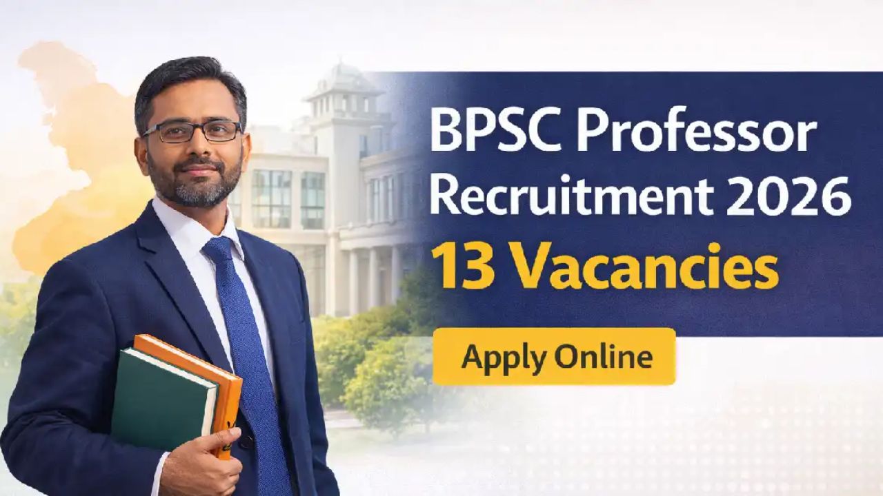 Bihar BPSC Professor Recruitment 2026