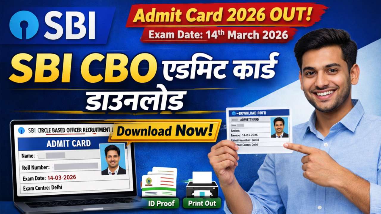 SBI CBO Admit Card 2026 OUT