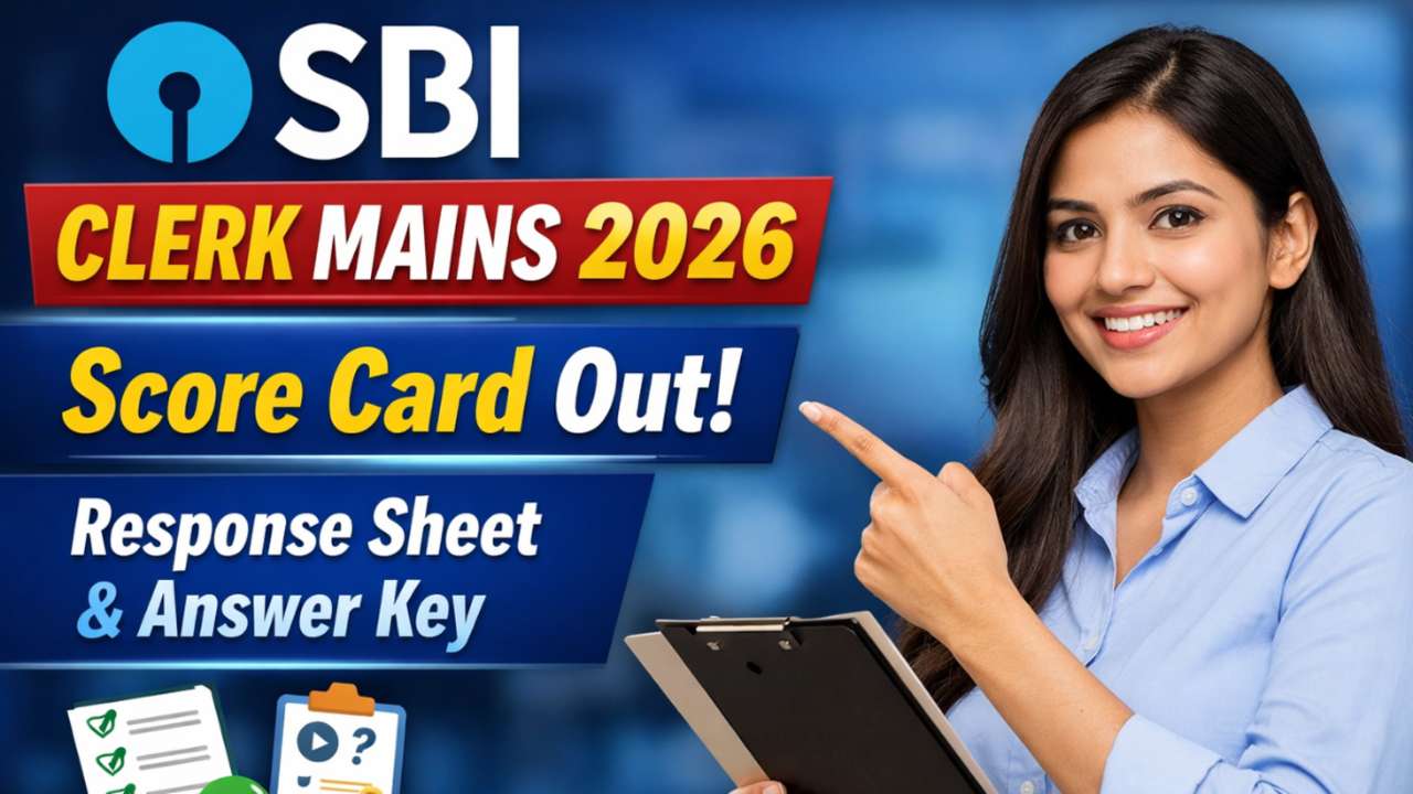 SBI Clerk Mains Score Card 2026