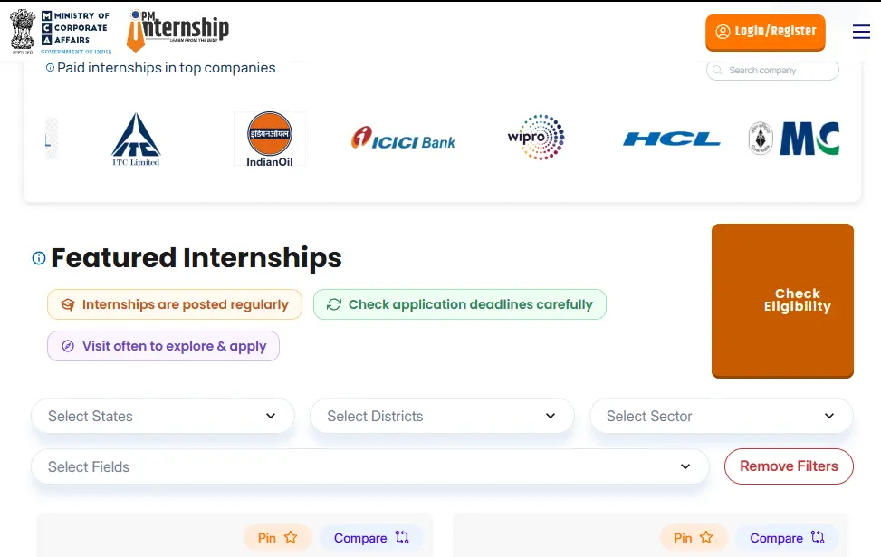 How to Apply PM Internship Scheme 2026