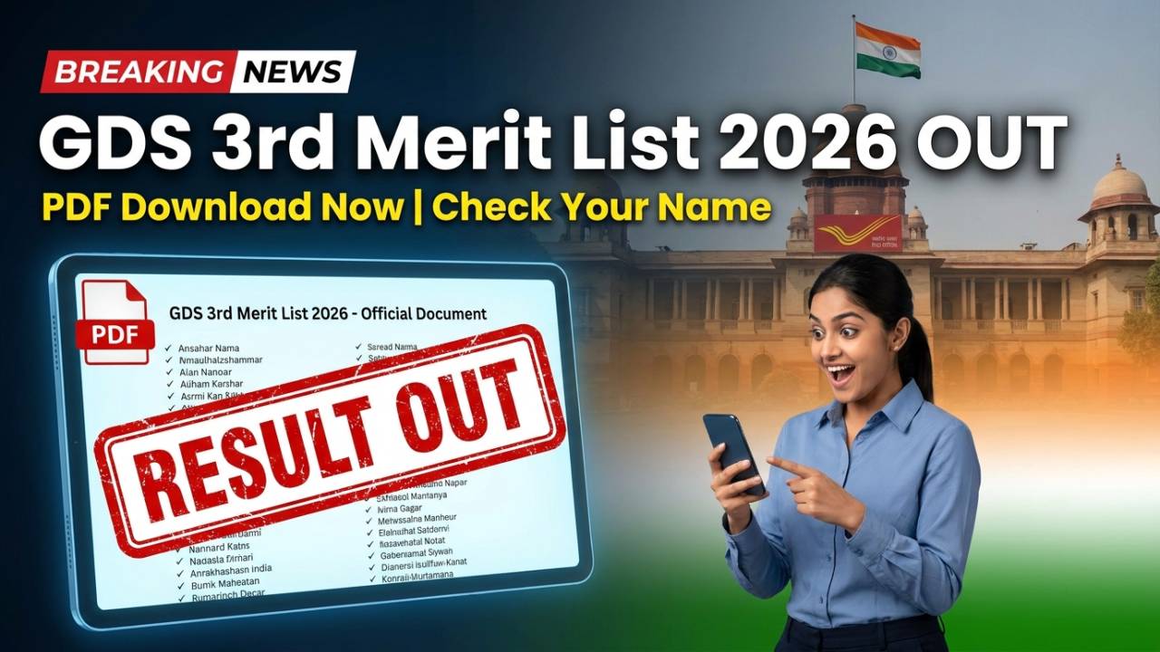 Post Office GDS 3rd Merit List 2026