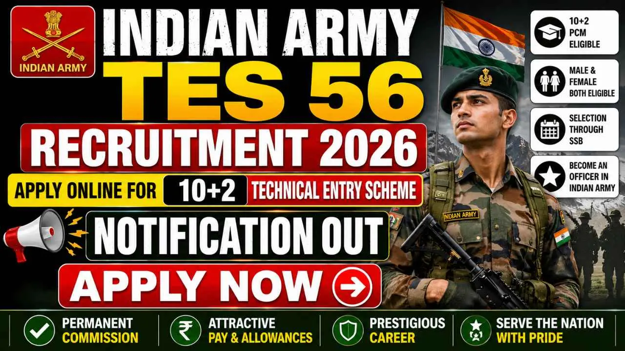 Indian Army TES 56 Recruitment 2026